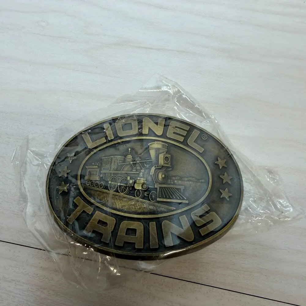 Vintage‎ Lionel Trains Engine Toy Model Railroad Brass Belt Buckle